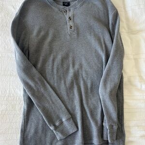 Cotton On Charcoal Long Sleeve Henley